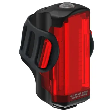 Заднє світло з радаром LEZYNE DRIVE REAR-BLACK 300 Лм чорне