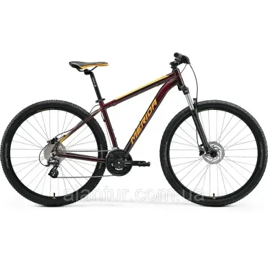 Велосипед гірський MERIDA BIG.NINE 15 L BURGUNDY RED(ORANGE)
