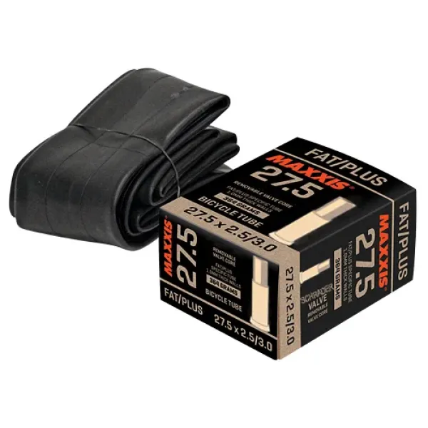 Камера Maxxis FAT/PLUS 27.5x3.00-5.00, ніпель Schrader 48 мм Камера Maxxis FAT/PLUS 27.5x3.00-5.00, ніпель Schrader 48 мм