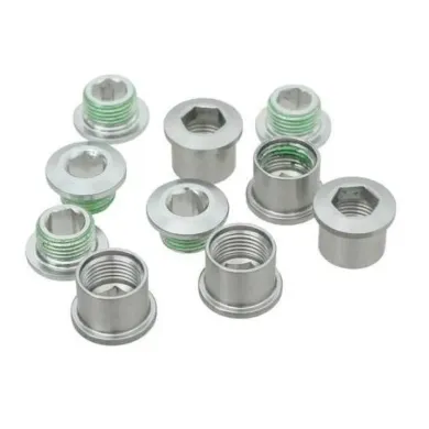 Набір болтів для зірок Truvativ CHAINRING BOLT KIT 5 ALUM/SILVER сріблястий