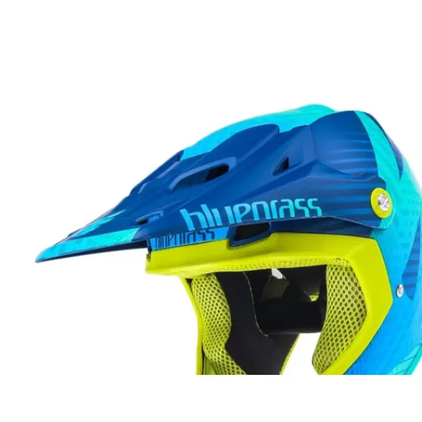 Козирок до шолома Bluegrass Brave Eagle 5VISG0800BL синій/зелений Козирок до шолома Bluegrass Brave Eagle 5VISG0800BL синій/зелений
