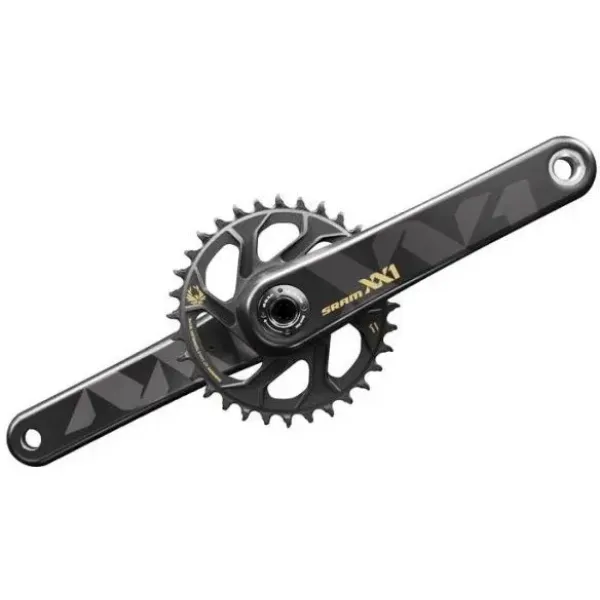 Шатуни Sram XX1 Eagle DUB Boost Gold 170 мм DM 34T Шатуни Sram XX1 Eagle DUB Boost Gold 170 мм DM 34T