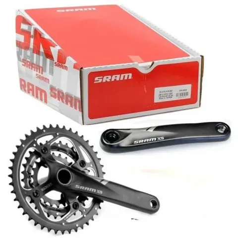 Шатуни Sram X5 GXP 3x9 44-32-22, 175 мм, чорний