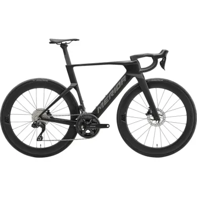 Велосипед MERIDA 2027 REACTO 6000 S SILK BLACK (GUNMETAL GREY)