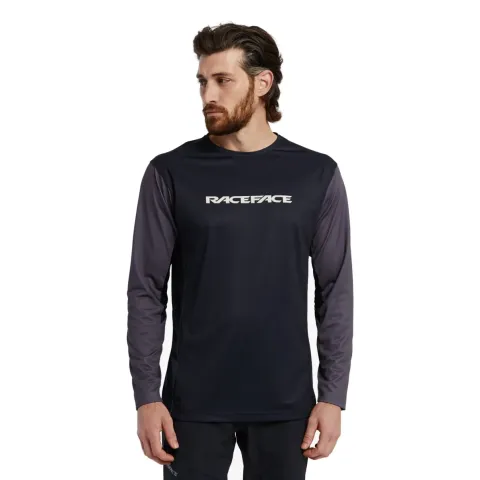 Велоджерсі RaceFace Indy LS Jersey Charcoal