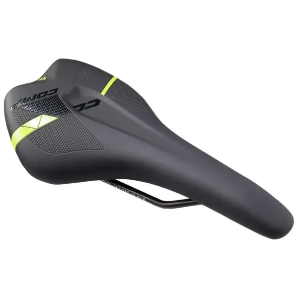 Сідло MERIDA Comp CC Sport Black/Green 282x155 мм Сідло MERIDA Comp CC Sport Black/Green 282x155 мм