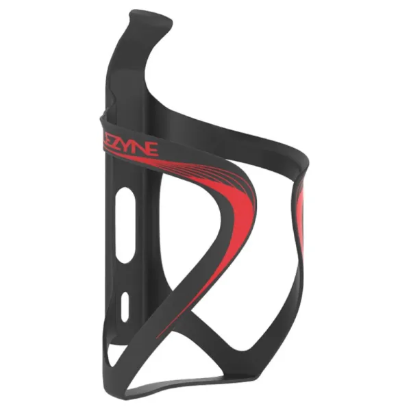 Фляготримач LEZYNE Carbon Team Cage Чорний матовий/Червоний Фляготримач LEZYNE Carbon Team Cage Чорний матовий/Червоний