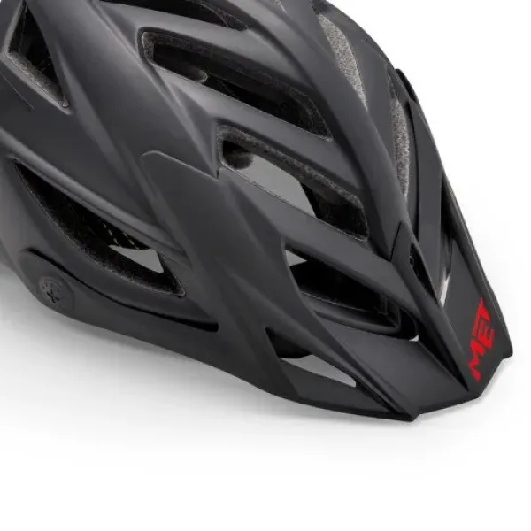 Козирок до шолома MET Terra 2016 Matt Black with Red Logo Козирок до шолома MET Terra 2016 Matt Black with Red Logo