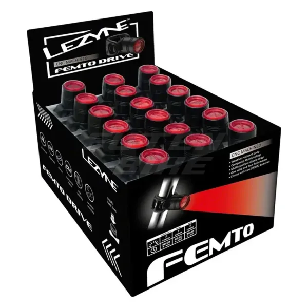 Кріплення для ліхтарів LEZYNE FEMTO DRIVE BOX SET REAR