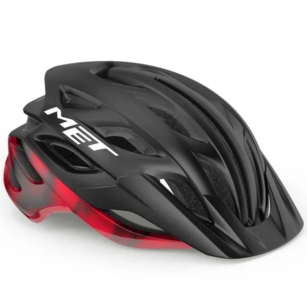 Шолом MET Veleno CE Black Red Matt Glossy M (56-58)
