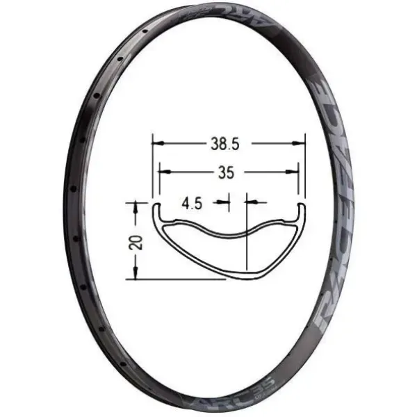 Обід велосипедний RaceFace ARC Offset 27.5 Обід велосипедний RaceFace ARC Offset 27.5