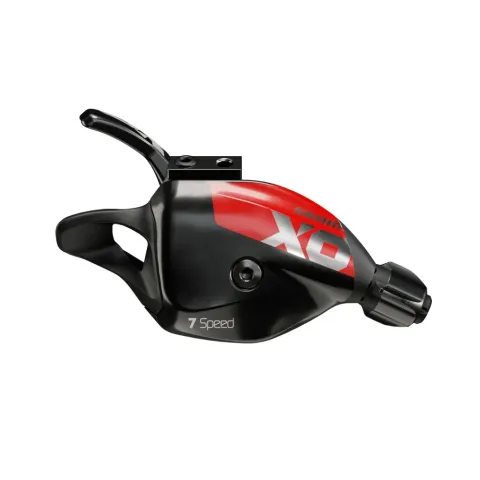 Манетка SRAM X01 DH Trigger 7 швидкостей, права, Discrete Clamp, червона