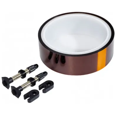 Набір для безкамерних коліс RaceFace MTN Tubeless Kit, стрічка 10 м x 22 мм, 2 ніпелі