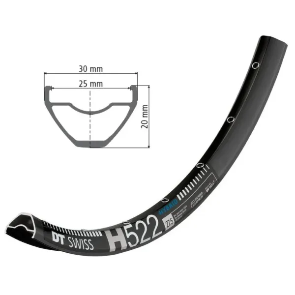 Обід DT SWISS H 522 27,5 Обід DT SWISS H 522 27,5