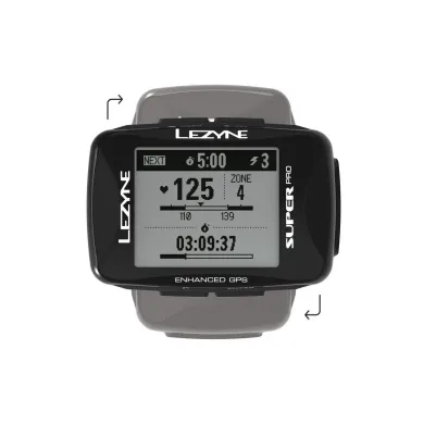 GPS комп'ютер LEZYNE SUPER PRO GPS HR/ProSC LOADED Чорний