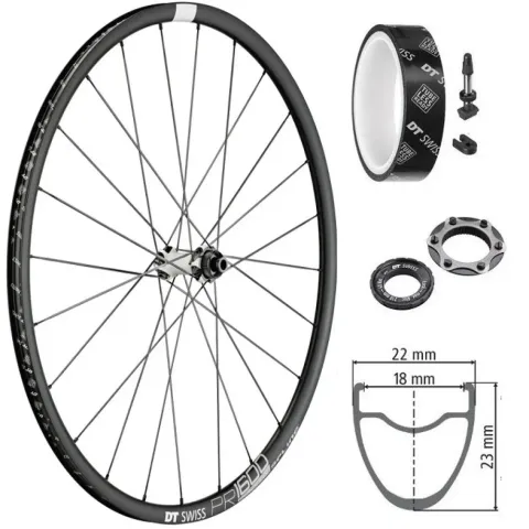 Колесо переднє DT Swiss PR 1600 Spline 700C CL 23 12/100