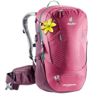 Рюкзак велосипедний DEUTER Trans Alpine 28 SL ruby-blackberry