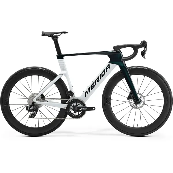 Велосипед MERIDA 2027 REACTO 7000 M HALO GREEN/PERAL WHITE