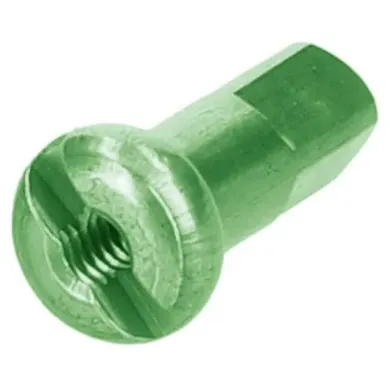 Ніпелі DT SWISS Standard Nipple 14G 2.0 12 мм алюміній зелені 100 шт.