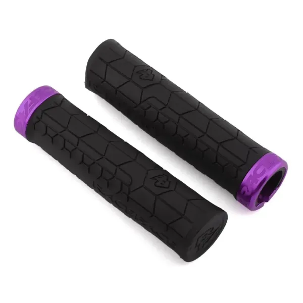 Грипсы RaceFace Getta Lock-On 33x130 мм, чёрный/фиолетовый