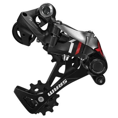 Задній перемикач SRAM X01 Type 2.1 11 швидкостей, довгий важіль, чорний/червоний