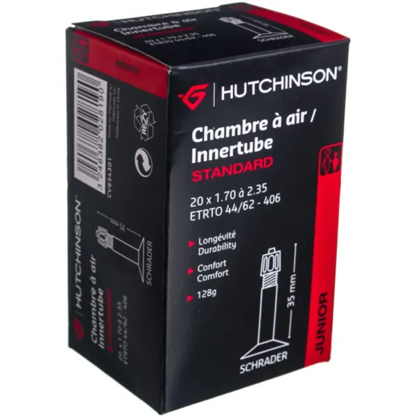 Камера HUTCHINSON 20x1.70-2.35 AV/SV 35 мм CV654301 Камера HUTCHINSON 20x1.70-2.35 AV/SV 35 мм CV654301