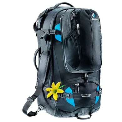 Рюкзак DEUTER Traveller 60 + 10 SL 7321 black-turquoise