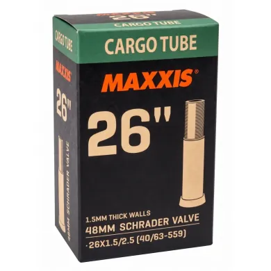 Камера Maxxis CARGO 26x1.5/2.5, ниппель Schrader 48 мм