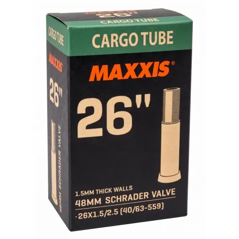 Камера Maxxis CARGO 26x1.5/2.5, ниппель Schrader 48 мм