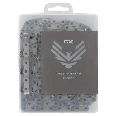 Ланцюг SRAM GX Eagle Transmission Flattop, 12 швидкостей, 126 ланок, сріблястий