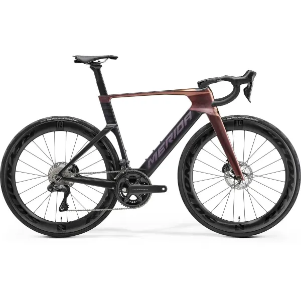 Велосипед MERIDA 2027 REACTO 8000 RAINBOW PURPLE/BLACK