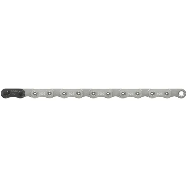 Цепь SRAM XX T-Type Eagle Flattop 12 скоростей, 126 звеньев, серебристая Цепь SRAM XX T-Type Eagle Flattop 12 скоростей, 126 звеньев, серебристая