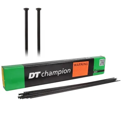 Шпихи DT SWISS Champion Straight pull 2.0 x 292 мм 100 шт чорні