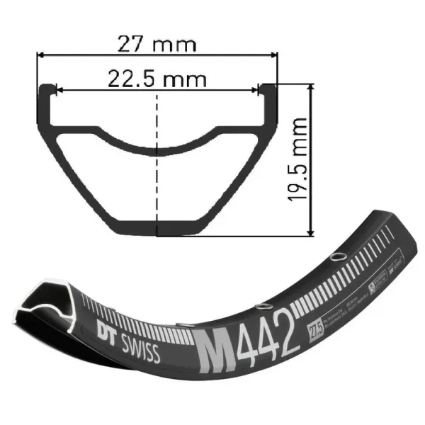 Обід DT SWISS M 442 27,5 Обід DT SWISS M 442 27,5
