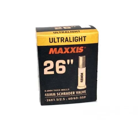 Камера Maxxis Ultralight 26x1.5/2.5, ниппель Schrader 48 мм