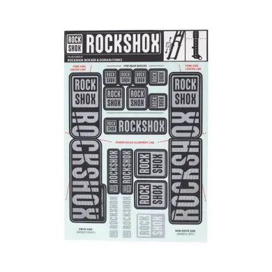 Набір наліпок Sram RockShox KIT 35MM DC SILVER/ DFB BXR
