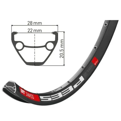 Обід DT SWISS 533D 27.5 дюймів 28 отворів