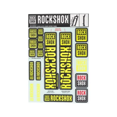 Набір наліпок Sram RockShox KIT 35 мм Neo1 Yellow