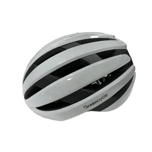 Шлем Green Cycle Alleycat RS, бело-серый глянец, размер 58-61 см