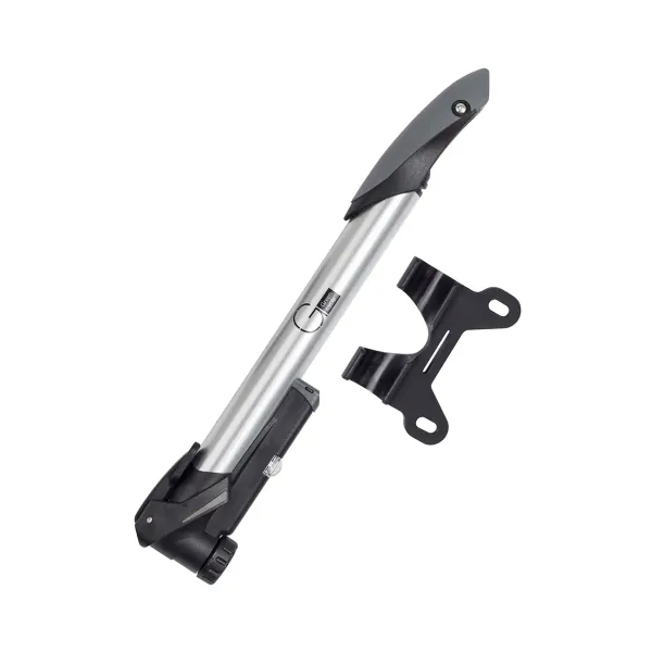 Мини-насос Green Cycle GPM-294P, алюминиевый, с манометром, Presta/Schrader, 100 psi