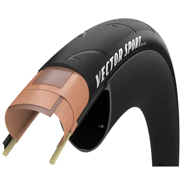 Покришка GoodYear Vector Sport Tube Type 700x32 (32-622), 60 TPI, Dual R:Shield, Folding, Black Покришка GoodYear Vector Sport Tube Type 700x32 (32-622), 60 TPI, Dual R:Shield, Folding, Black