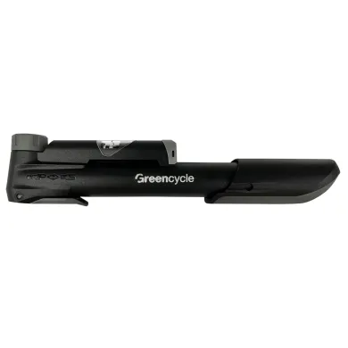 Мінінасос Green Cycle GPM-041CP, пластиковий, з манометром, Presta/Schrader, 120 psi