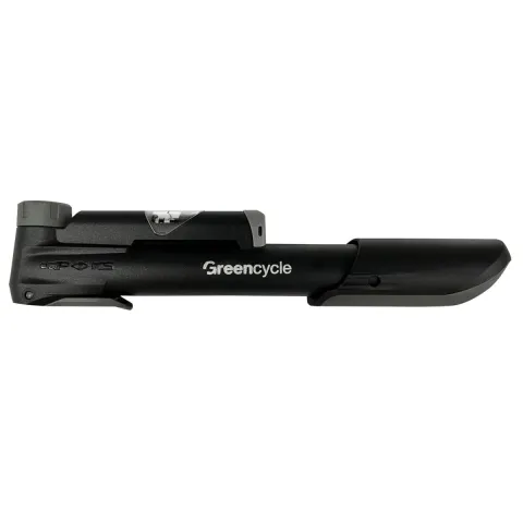 Мінінасос Green Cycle GPM-041CP, пластиковий, з манометром, Presta/Schrader, 120 psi