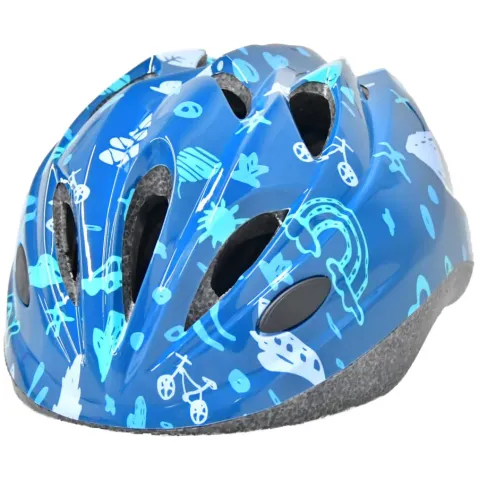 Детский шлем Green Cycle BUDDY, размер 48-52 см, синий