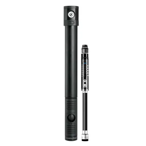 Мінінасос Crankbrothers KLIC HV GAUGE, алюмінієвий, з манометром, Presta/Schrader, 110 psi