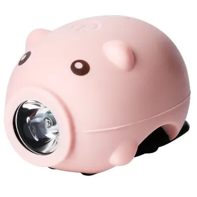 Дитячий ліхтар Green Cycle Piglet, 300 люмен, рожевий