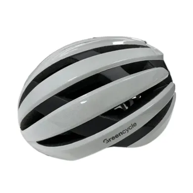 Шолом Green Cycle Alleycat RS, 54-58 см, біло-сірий глянець