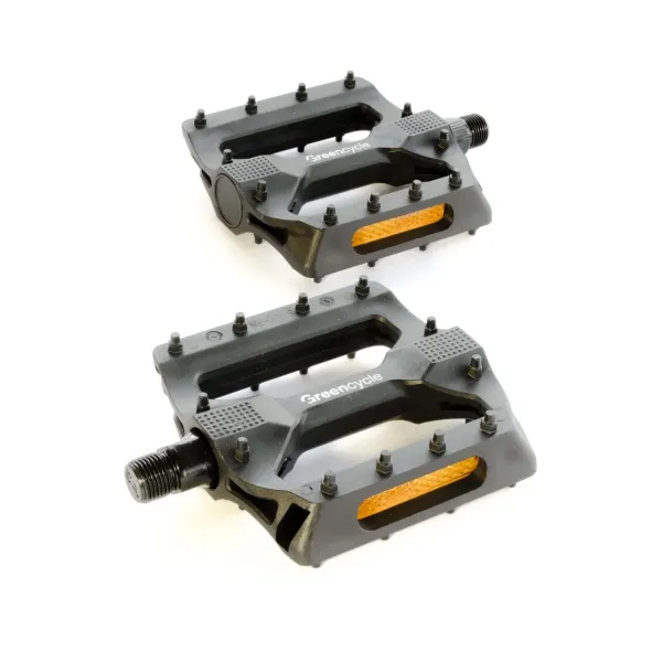 Педали Green Cycle GPD-M101, нейлоновые, шариковые подшипники, ось 9/16 Педали Green Cycle GPD-M101, нейлоновые, шариковые подшипники, ось 9/16