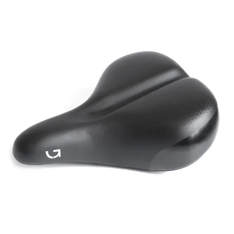 Сідло Green Cycle Comfort 227, сталеві рейли, чорне