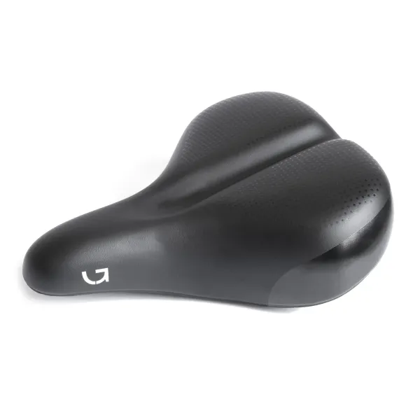Сідло Green Cycle Comfort 227, сталеві рейли, чорне Сідло Green Cycle Comfort 227, сталеві рейли, чорне